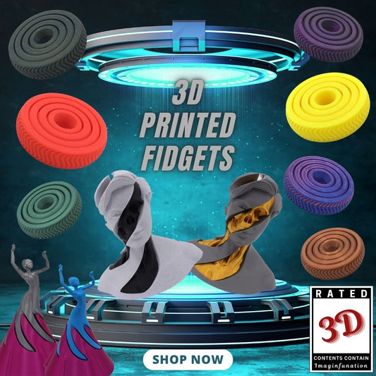 3D-Printed Fidgets - Perfect for Display, Gifts or Collection Additions