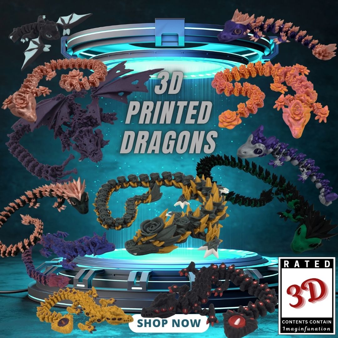 3D Printed Articulated Dragons for Imaginative Play