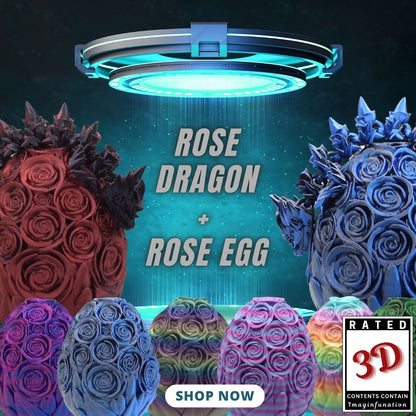 Rose Dragon + Rose Egg (Bundles of Beauty)