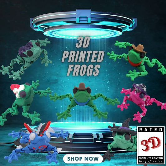 🐸🔧 Articulated 3D Printed Frogs: Leap into Fun and Flexibility! 🔧🐸