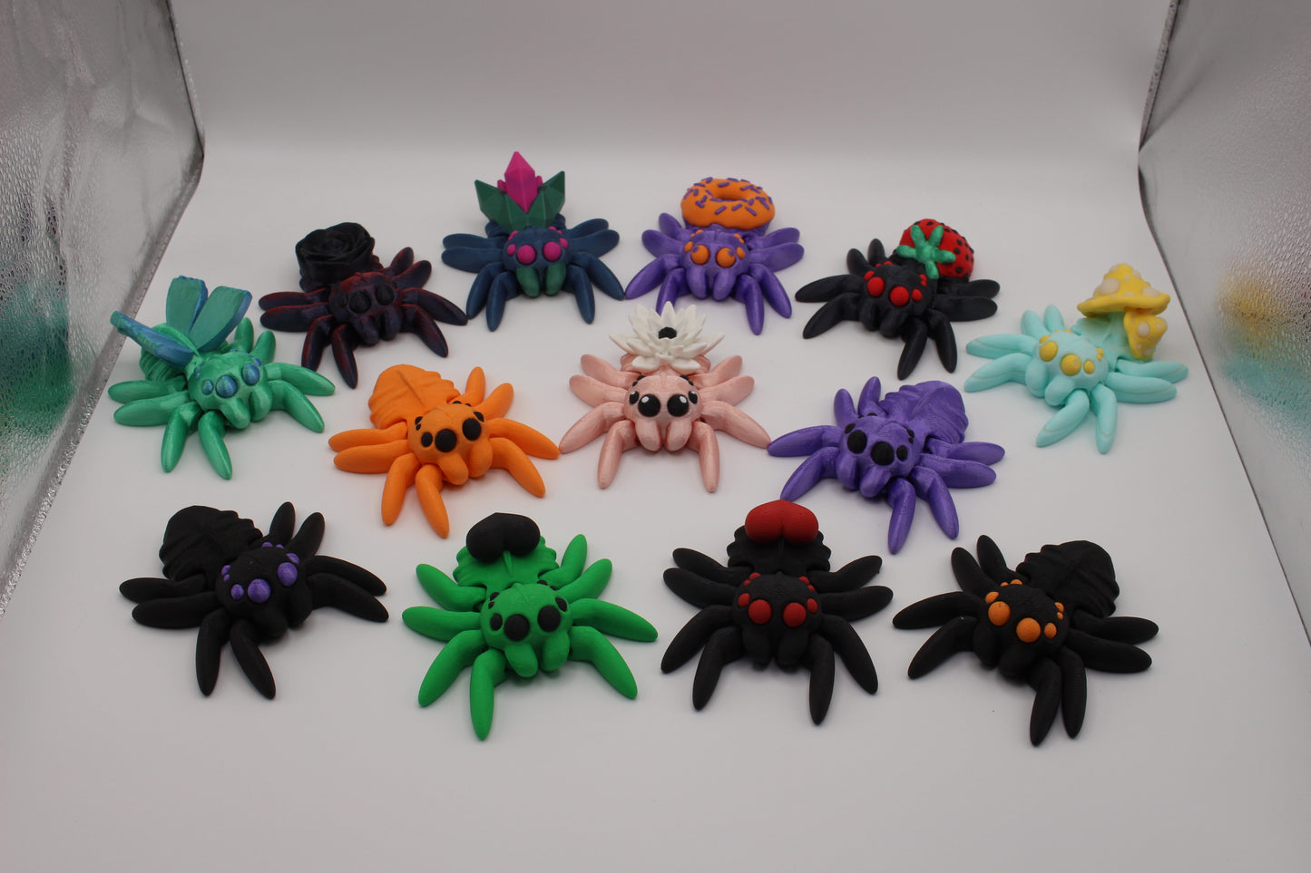 3D Printed Articulated Spiders Toys for Imaginative Play