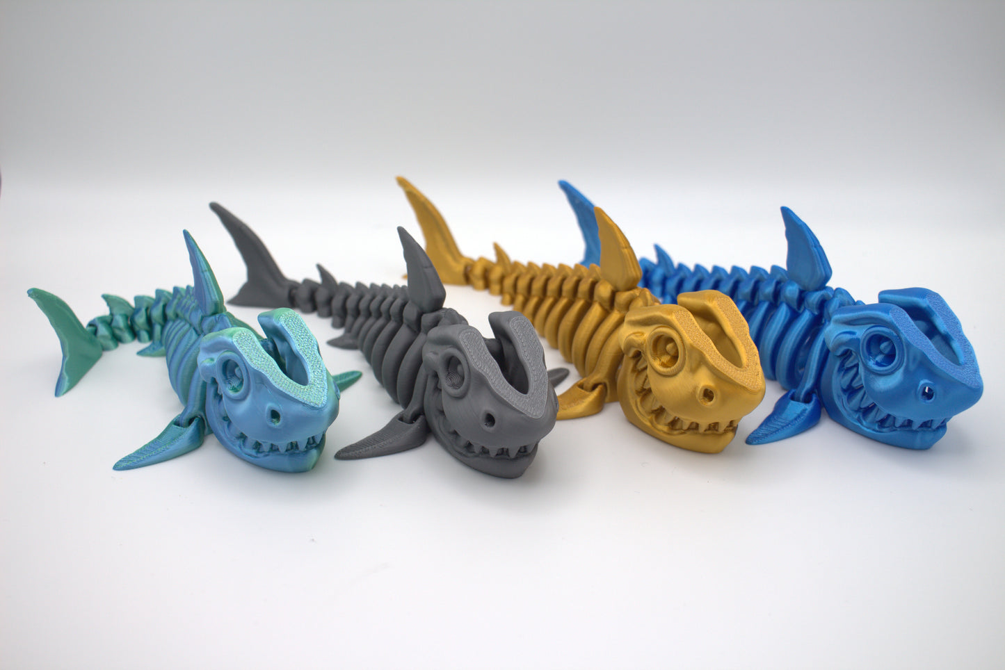 3D Printed Colorful Articulated Skeleton Collectibles