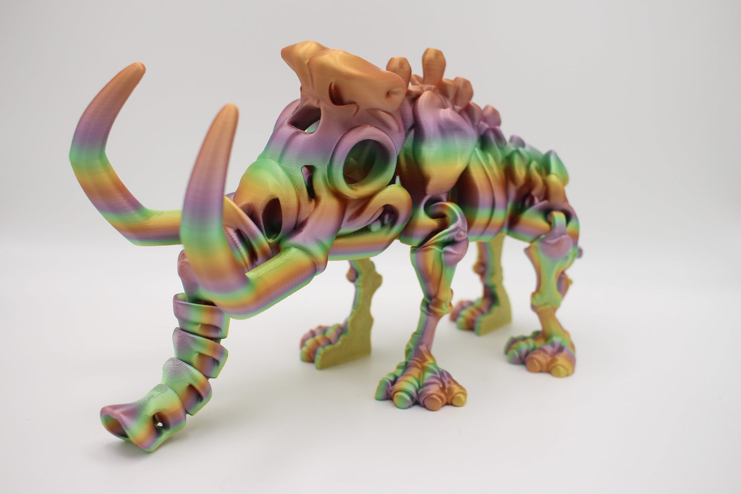 3D Printed Colorful Articulated Skeleton Collectibles