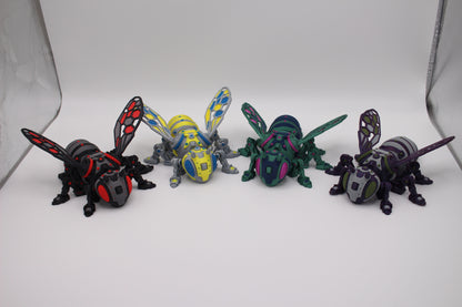 Cyber Bees- 3D Printed Articulated Cyber Bees