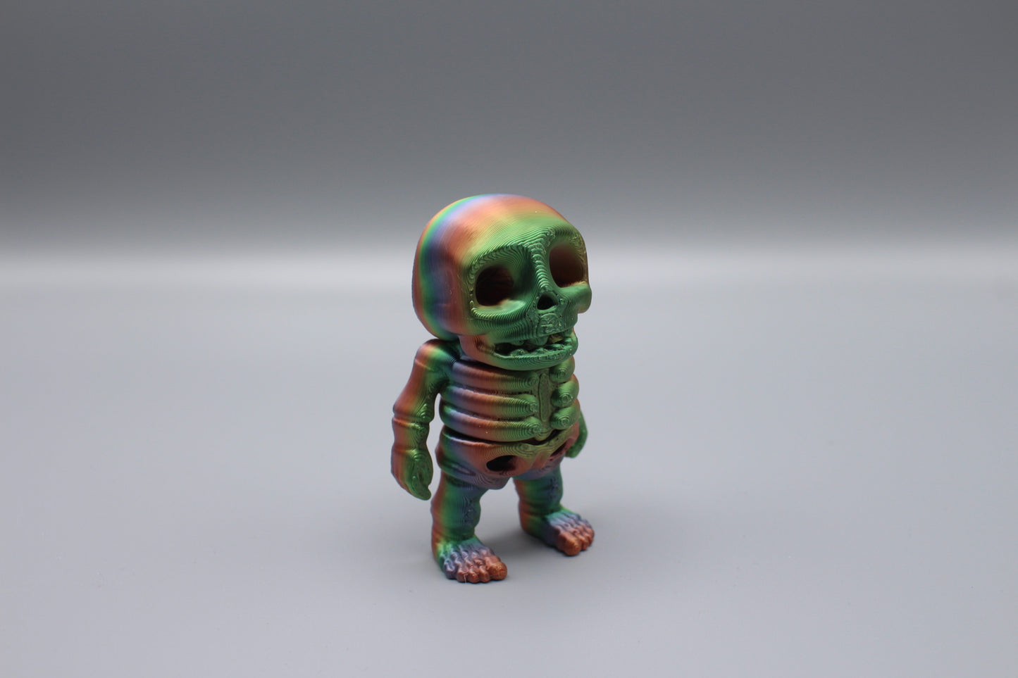 3D Printed Colorful Articulated Skeleton Collectibles