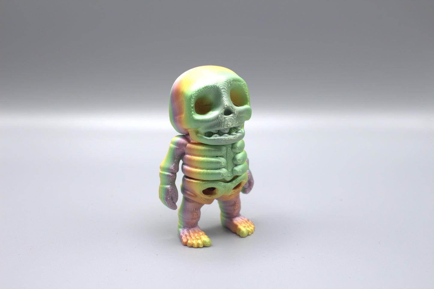 3D Printed Colorful Articulated Skeleton Collectibles