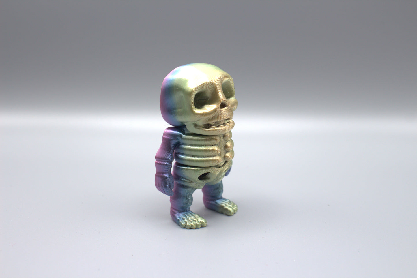 3D Printed Colorful Articulated Skeleton Collectibles