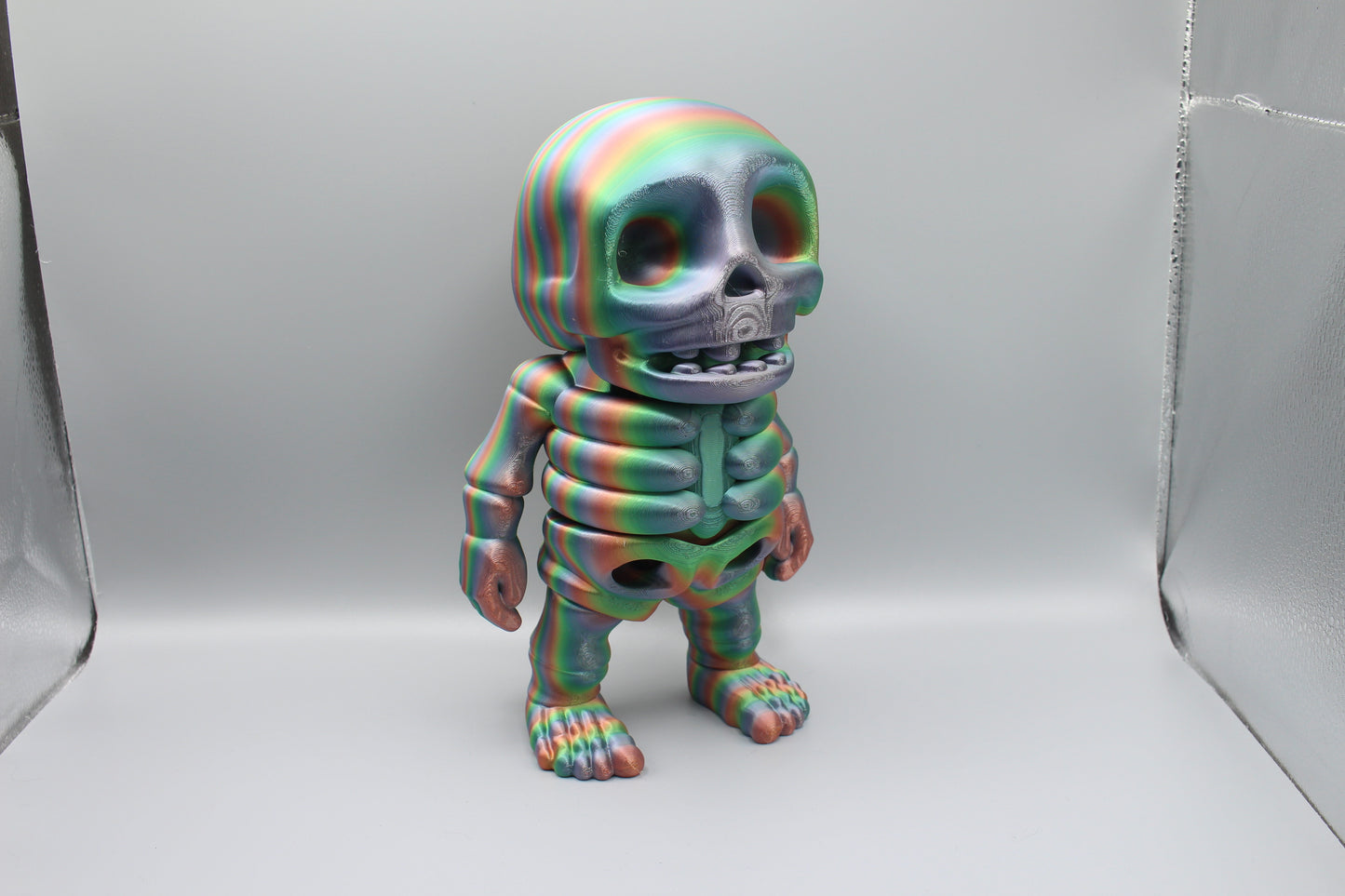 3D Printed Colorful Articulated Skeleton Collectibles