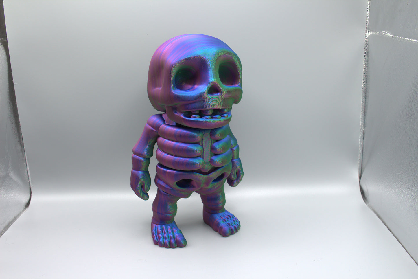 3D Printed Colorful Articulated Skeleton Collectibles