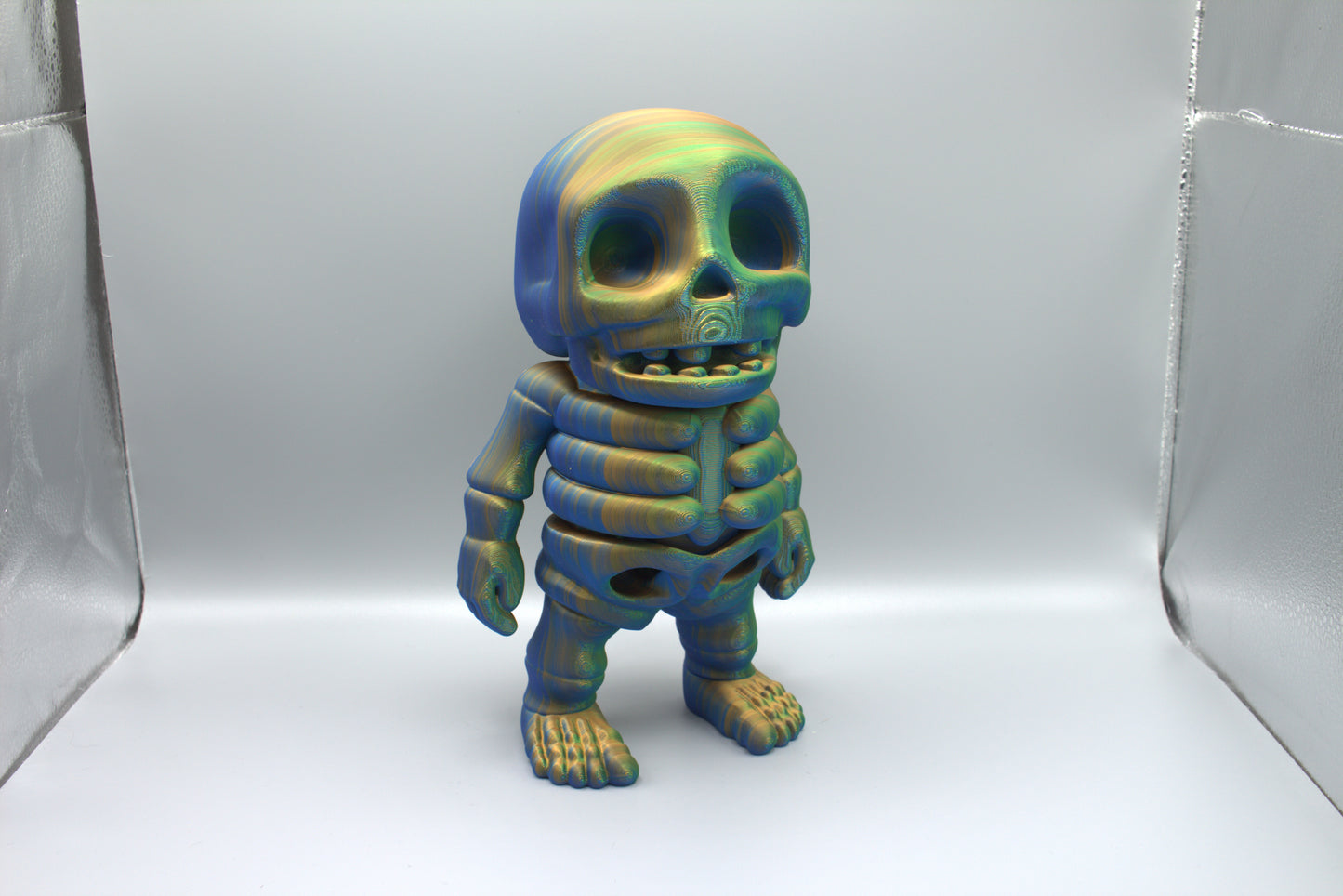 3D Printed Colorful Articulated Skeleton Collectibles