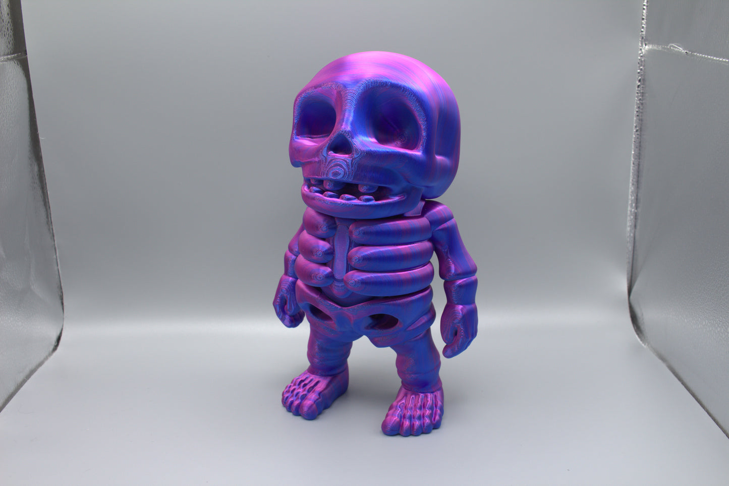 3D Printed Colorful Articulated Skeleton Collectibles