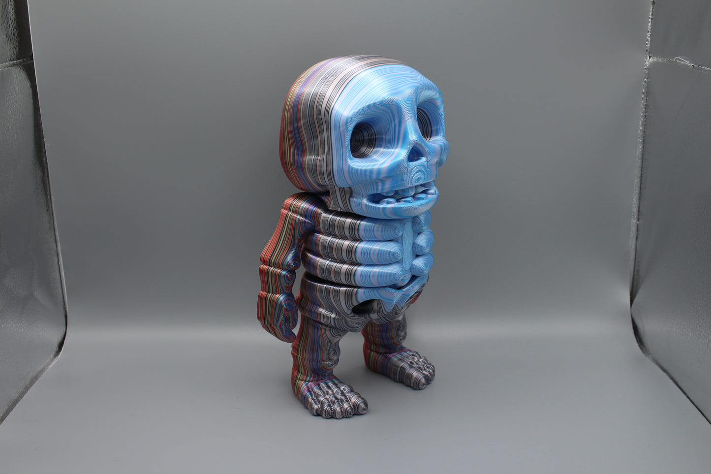 3D Printed Colorful Articulated Skeleton Collectibles